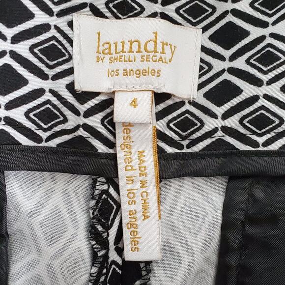 Laundry By Shelli Segal Cropped Trousers Size 4 - Picture 4 of 5
